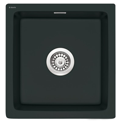Deante Sabor zlewozmywak ceramiczny 47,8x45 cm czarny ZCB_N103