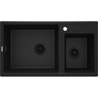 Deante Eridan zlewozmywak granitowy 88x50 cm grafitowy mat ZQE_G20B