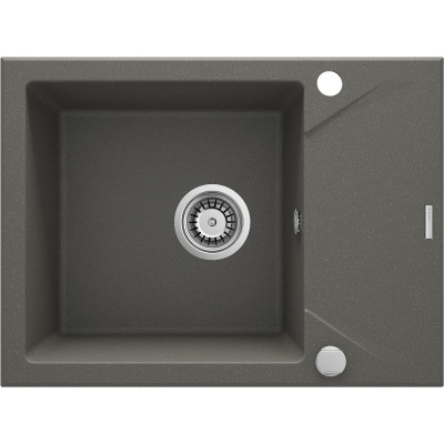 Deante Evora zlewozmywak granitowy 59x44 cm wpuszczany antracyt metalik ZQJT11A