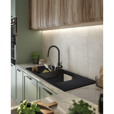 Deante Magnetic zlewozmywak granitowy 116x50 cm grafitowy ZRM_G213