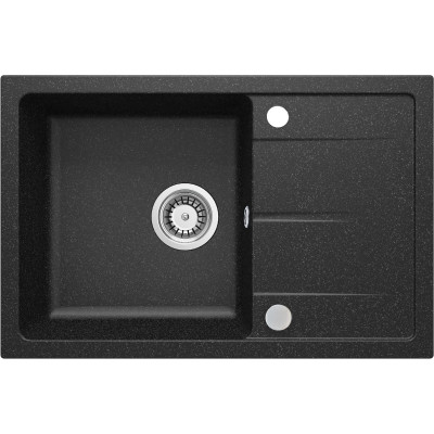 Deante Leda zlewozmywak granitowy 67x44 cm grafitowy mat ZRD_2113