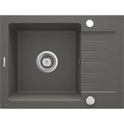 Deante Zorba zlewozmywak granitowy 58x44 cm wpuszczany antracyt metalik ZQZT11A