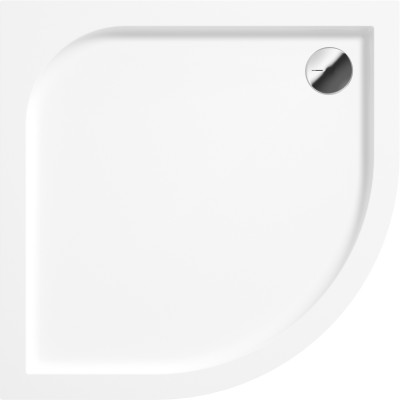 Deante Cubic brodzik 80x80 cm półokrągły biały KTK052B