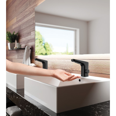 Deante Hiacynt Nero bateria umywalkowa stojąca elektroniczna czarna BQH_N28R