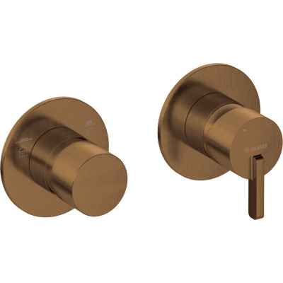 Deante Silia bateria wannowo-prysznicowa podtynkowa brąz szczotkowany BQS_C46P