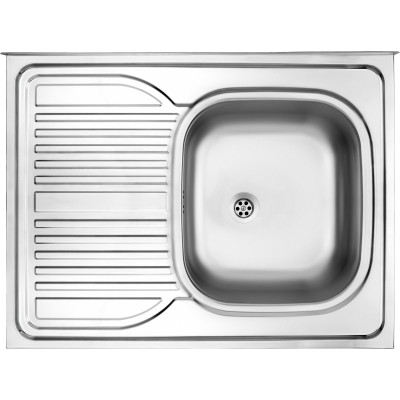 Deante Tango zlewozmywak stalowy 80x60 cm nakładany stal dekor ZM6311L