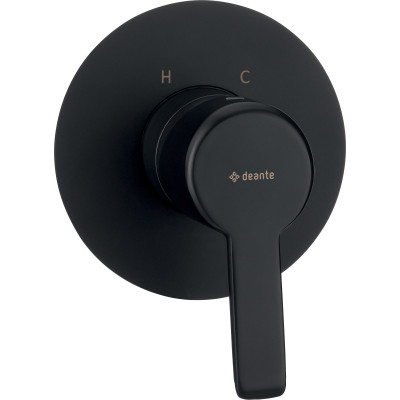 Deante Arnika Nero bateria prysznicowa podtynkowa czarny mat BQAN44L