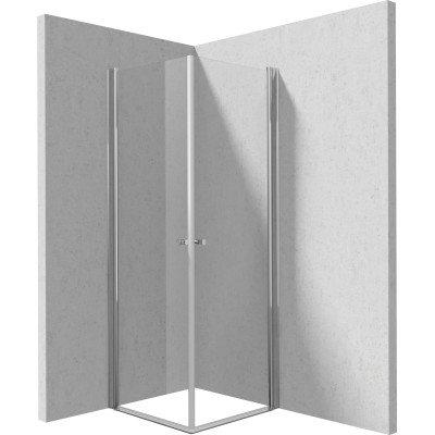 Deante Kerria Plus kabina prysznicowa 80x80 cm kwadratowa chrom połysk/szkło przezroczyste KKN0W08W08