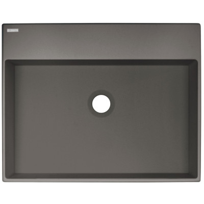Deante Correo umywalka 50x40 cm prostokątna nablatowa antracyt CQR_TU5S