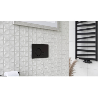 EXCELLENT RINGO PRZYCISK STERUJĄCY DO STELAŻA PODTYNKOWEGO SHIRO 2.0, CZARNY SOFT INEX.RI230.150.BL