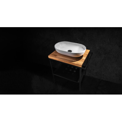 Deante Temisto konsola podumywalkowa 66,5x50x71 cm podumywalkowa stojąca czarna CSTX60A