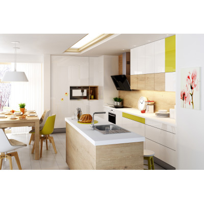 Deante Xylo zlewozmywak stalowy 78x43,5 cm dekor ZEX3113