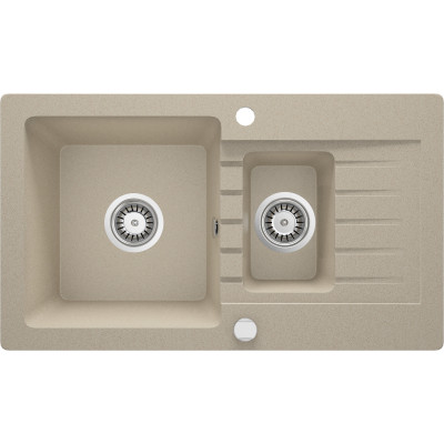 Deante Zorba zlewozmywak granitowy 76x44 cm wpuszczany piaskowy ZQZ7513