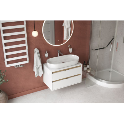 EXCELLENT SENSE BRODZIK PÓŁOKRĄGŁY 100X100 CM KOMPAKT, BIAŁY BREX.SEN10WHC