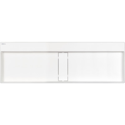 Deante Blur umywalka 120x40 cm prostokątna nablatowa biała CQB_AU2S