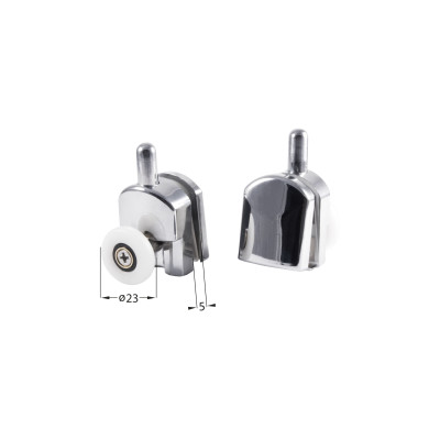 Deante rolki dolne podwójne do kabiny prysznicowej chrom XKCJ1RU05