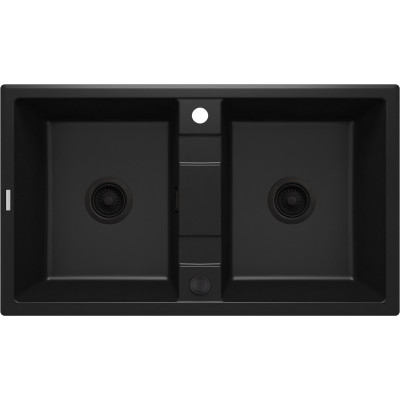 Deante Eridan zlewozmywak granitowy 86x50 cm czarny ZQE_N203