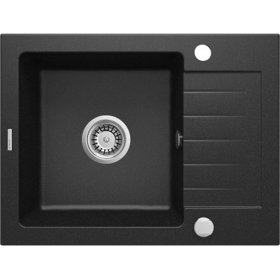 Deante Zorba zlewozmywak granitowy 58x44 cm wpuszczany grafit metalik ZQZG11A