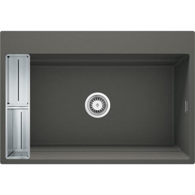 Deante Magnetic zlewozmywak granitowy 76x52 cm antracyt ZRM_T10B