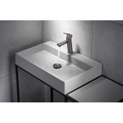 Deante Arnika bateria umywalkowa stojąca titanium BQA_D20M