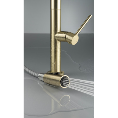 Deante Olfato bateria kuchenna stojąca złoty szczotkowany BQO_R72M