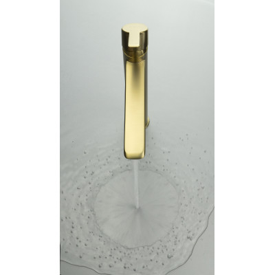 Deante Arnika bateria umywalkowa stojąca złota BQA_R20N