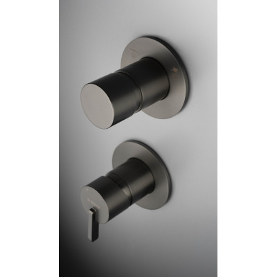 Deante Silia zestaw prysznicowy podtynkowy titanium NQSD9XK