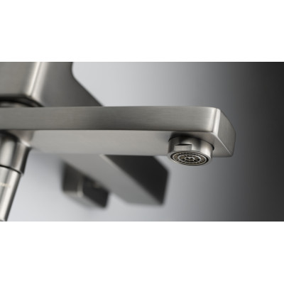 Deante Blur bateria wannowo-prysznicowa ścienna titanium BQL_D12M