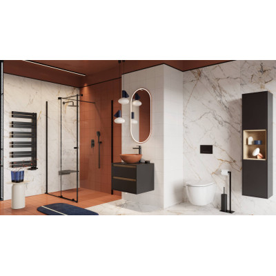 EXCELLENT PRZYCISK AURRO FRESH DO STELAŻA SHIRO PREMIUM, CZARNY INEX.AF230.150.BL