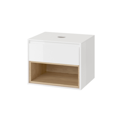 EXCELLENT TUTO SZAFKA Z BLATEM 60 CM, BIAŁY/DĄB MLEX.0102.600.WHBL
