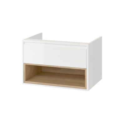 EXCELLENT TUTO SZAFKA POD UMYWALKĘ 80 CM, BIAŁY/DĄB MLEX.0101.800.WHBL