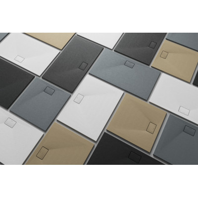 EXCELLENT LAVANO SLIM BRODZIK KWADRATOWY 90X90 CM, BETON BREX.1102.090.090.CON