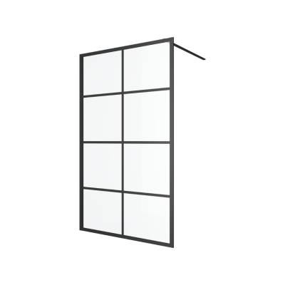 EXCELLENT FABRIKA ŚCIANKA WALK-IN 120X200 CM, CZARNY MAT KAEX.4006.1200.LP