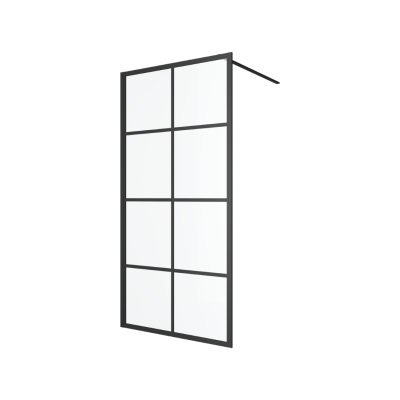 EXCELLENT FABRIKA ŚCIANKA WALK-IN 100X200 CM, CZARNY MAT KAEX.4006.1000.LP