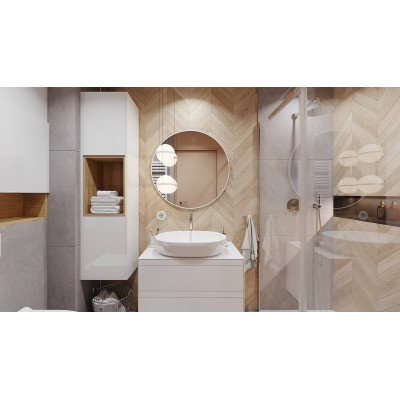 EXCELLENT VIRRO LUSTRO OKRĄGŁE 80 BIAŁY MAT DOEX.VI080.WH