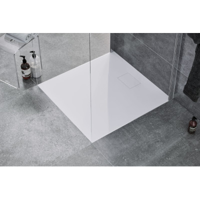 EXCELLENT ZERO BRODZIK KWADRATOWY 90X90 CM NISKI, BIAŁY BREX.1202.090.090.WHN