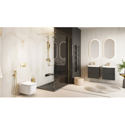 EXCELLENT RIKO SZCZOTKA WOLNOSTOJĄCA/DO ŚCIANY, ZŁOTY DOEX.1617GL