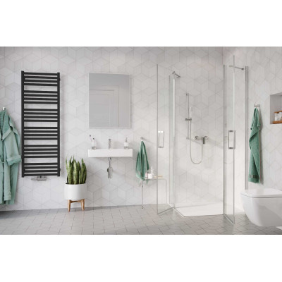 EXCELLENT HOROS 146 GRZEJNIK ŁAZIENKOWY 146X50, CZARNY SOFT GREX.HO146.BL