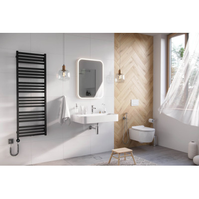 EXCELLENT HOROS 146 GRZEJNIK ŁAZIENKOWY 146X50, CZARNY SOFT GREX.HO146.BL