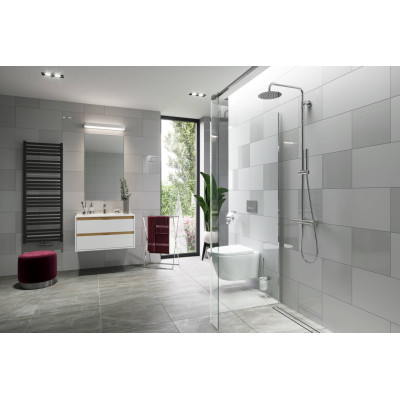 EXCELLENT HOROS 146 GRZEJNIK ŁAZIENKOWY 146X50, CZARNY SOFT GREX.HO146.BL