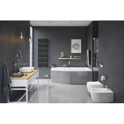 EXCELLENT HOROS 146 GRZEJNIK ŁAZIENKOWY 146X50, CZARNY SOFT GREX.HO146.BL