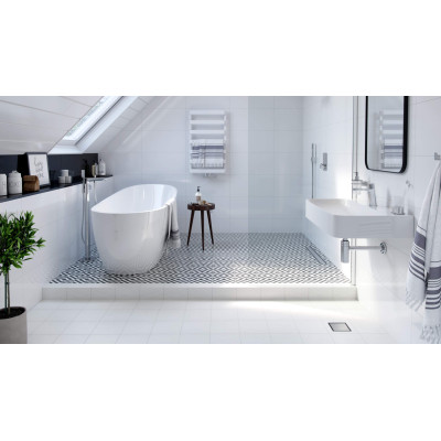 EXCELLENT TORVI ODPŁYW PUNKTOWY Z KRATKĄ 130MM STAL NIERDZEWNA INEX.TO130.50