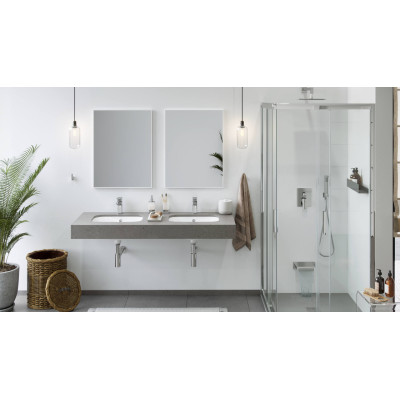 EXCELLENT KUADRO LUSTRO PROSTOKĄTNE 80X60 BIAŁY MAT DOEX.KU080.060.WH