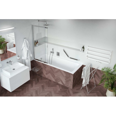 EXCELLENT METEOR 46 GRZEJNIK WANNOWY 46X80, BIAŁY SOFT GREX.MEW46.WH
