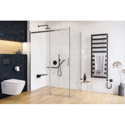 EXCELLENT METEOR 137 GRZEJNIK ŁAZIENKOWY 137X50, CZARNY SOFT GREX.ME137.BL