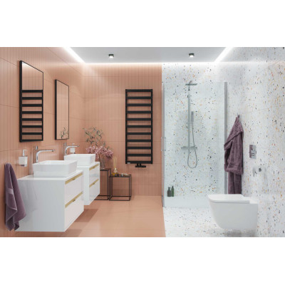 EXCELLENT METEOR 137 GRZEJNIK ŁAZIENKOWY 137X50, CZARNY SOFT GREX.ME137.BL