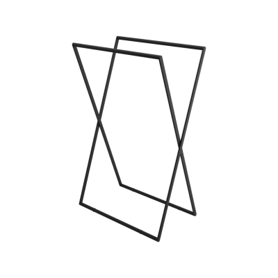 EXCELLENT KROS WIESZAK WOLNOSTOJĄCY NA RĘCZNIKI, CZARNY DOEX.1800BL