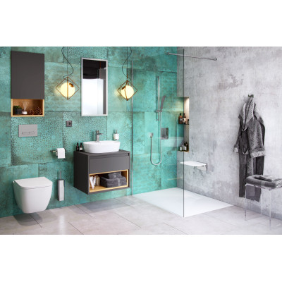 EXCELLENT ZERO BRODZIK PROSTOKĄTNY 120X80 CM NISKI, BIAŁY BREX.1203.120.080.WHN