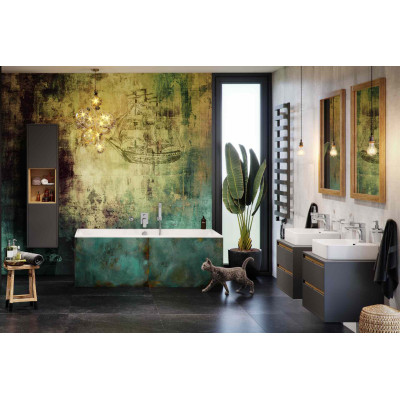 EXCELLENT METEOR 137 GRZEJNIK ŁAZIENKOWY 137X50, SZARY METALIK GREX.ME137.GR