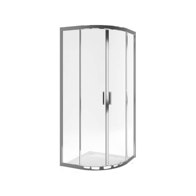 EXCELLENT SERIA 201 KABINA PÓŁOKRĄGŁA, DRZWI PRZESUWNE PODWÓJNE 80X80X190 CM KAAC.1801.800/N